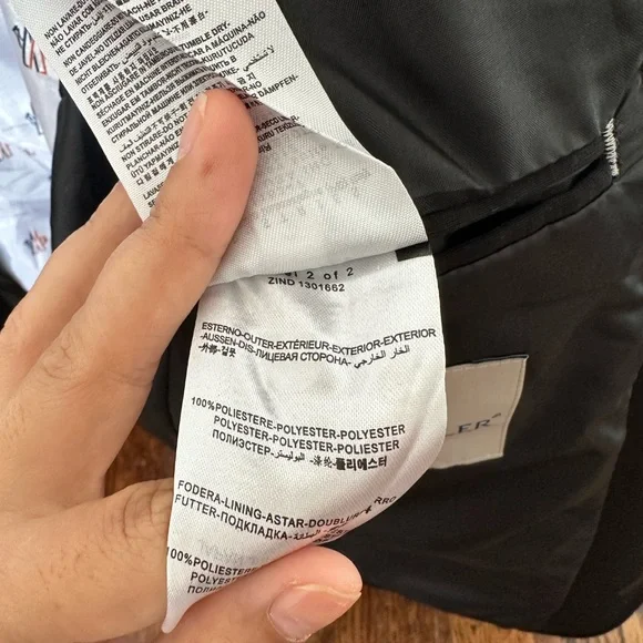 Moncler Black Sport Coat Modern Cut